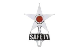 Safety Star License Frame Ornament - Image