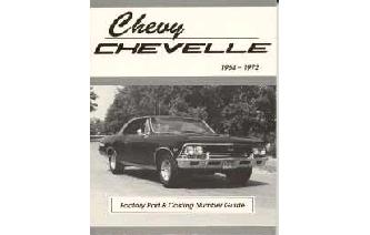 "Chevy Chevelle Casting Number & Engine Code Guide Book Image