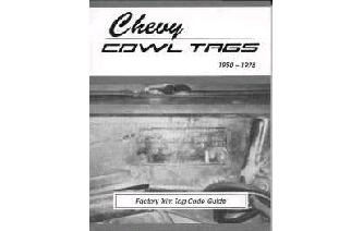 "Chevy Cowl Tags - 1950 to1975 Book" Image